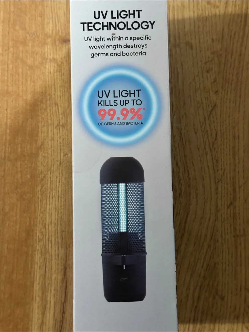 Sharper Image Black UV Portable Lamp Sanitizer